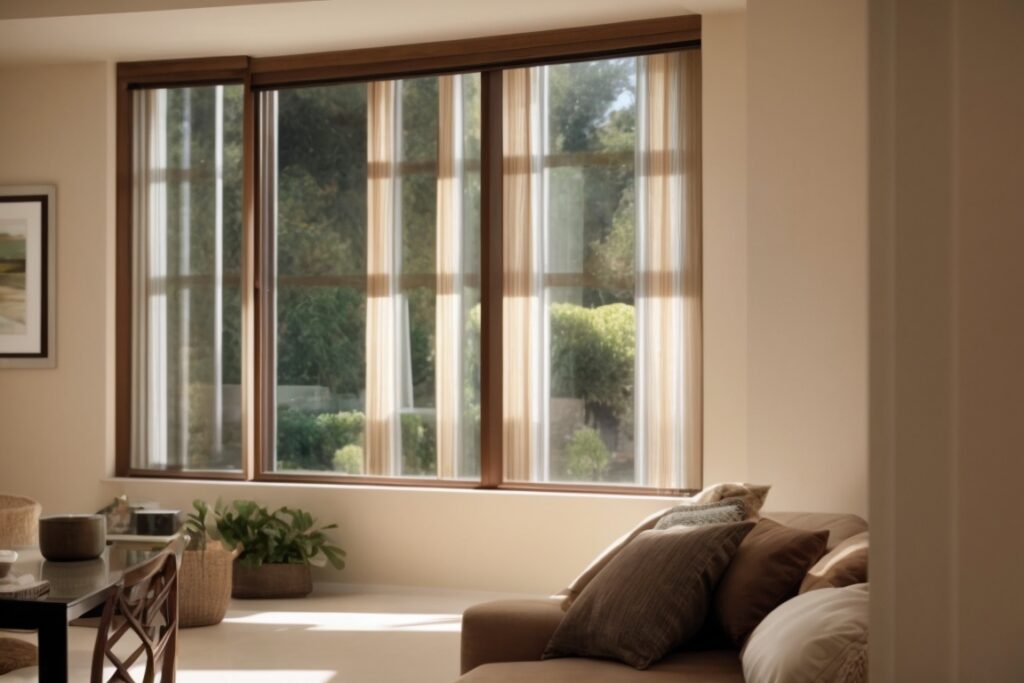 San Jose home interior with sun control window film installed
