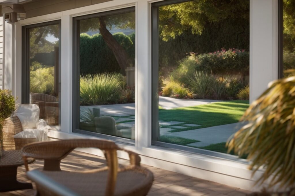 San Jose home with energy-saving window film reflecting UV rays