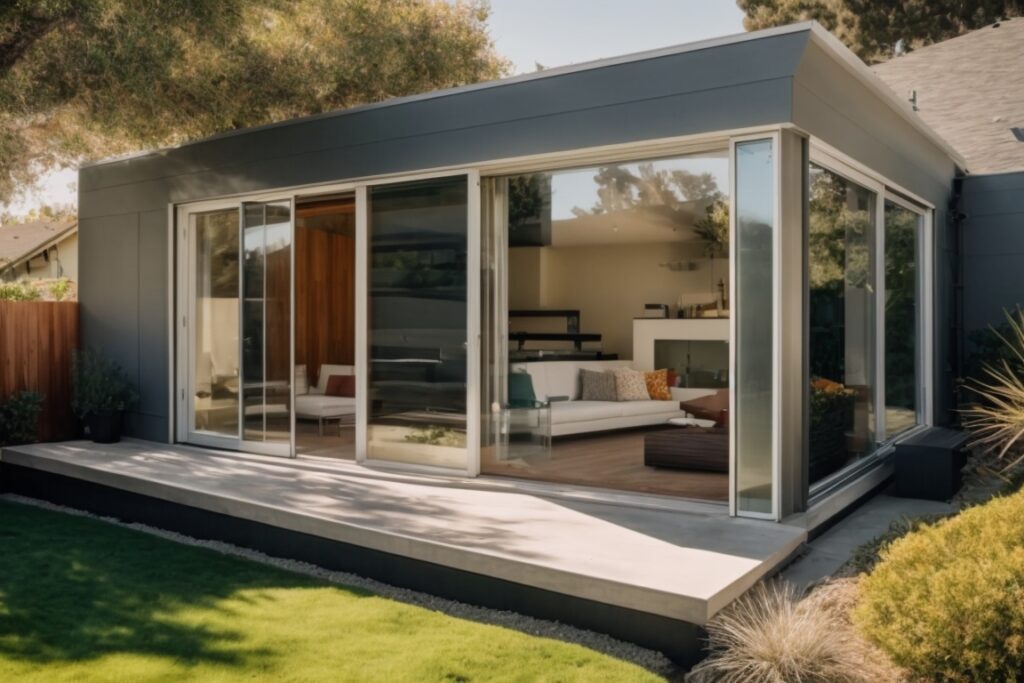 Energy-efficient house in San Jose with heat blocking window film