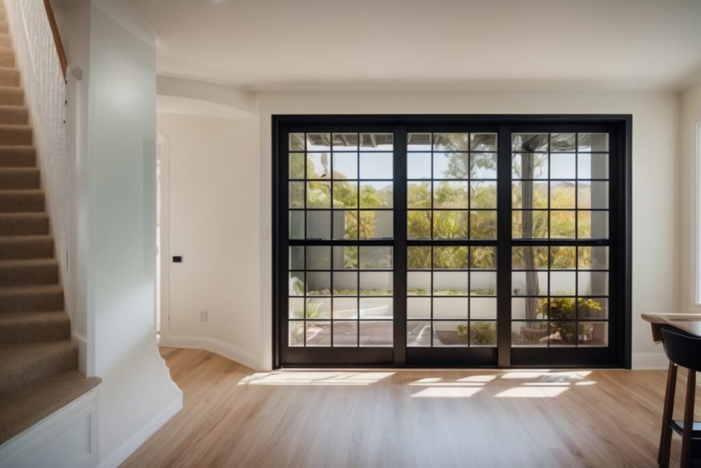 San Jose home interior with opaque decorative window films